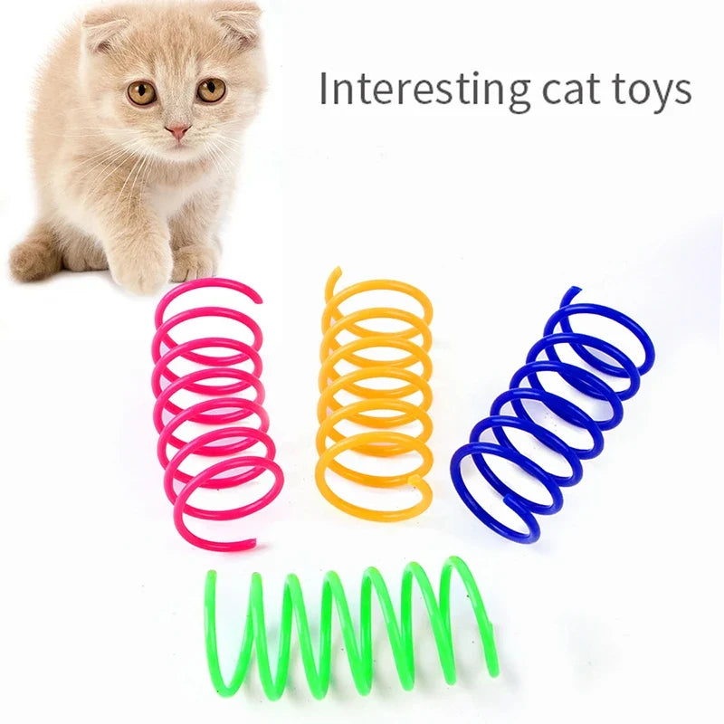 Muelles de colores para gatos — packs de 4 a 20