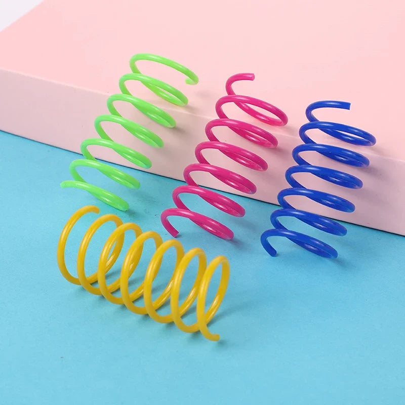 Muelles de colores para gatos — packs de 4 a 20