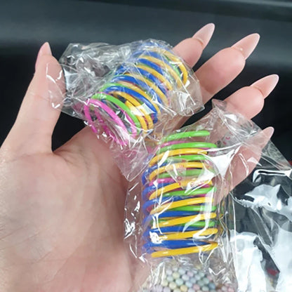 Muelles de colores para gatos — packs de 4 a 20