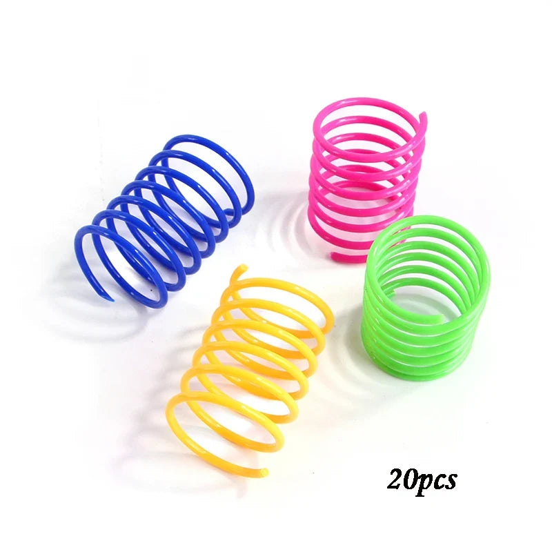 Muelles de colores para gatos — packs de 4 a 20