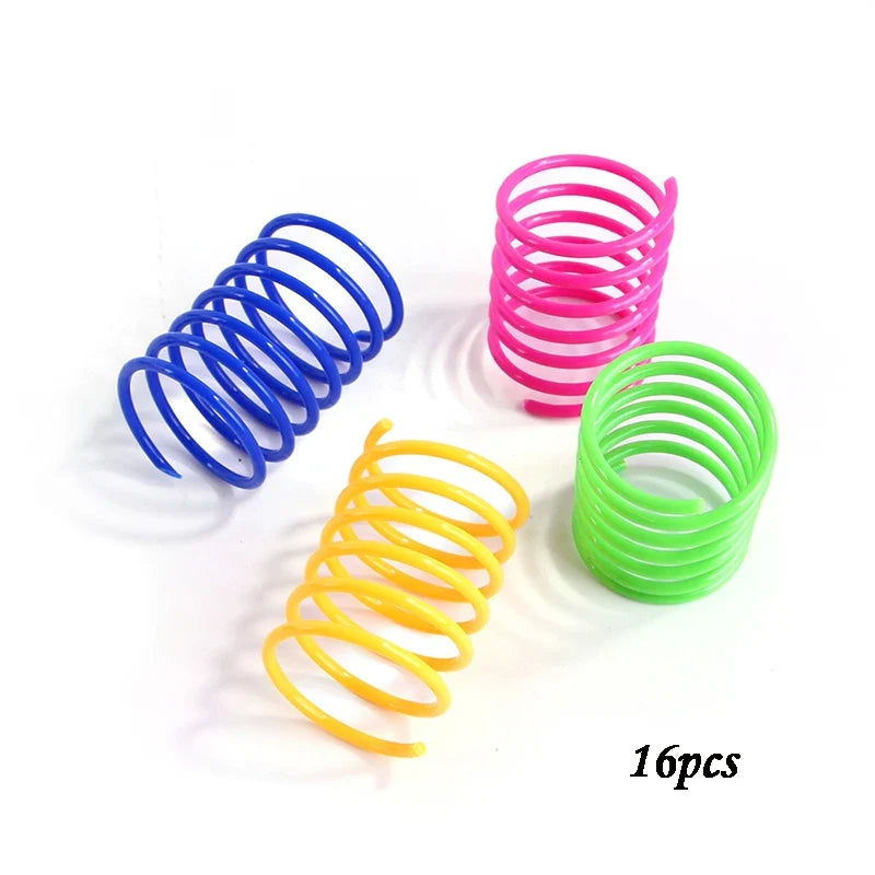 Muelles de colores para gatos — packs de 4 a 20