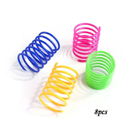 Muelles de colores para gatos — packs de 4 a 20