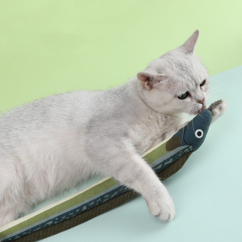 Pez de tela para gatos — seis diseños