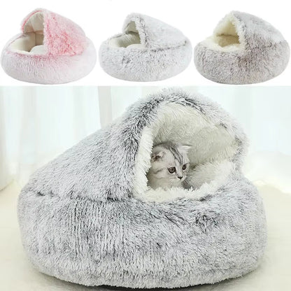 Cama refugio mullida para gatos — 40, 50 o 60 cm
