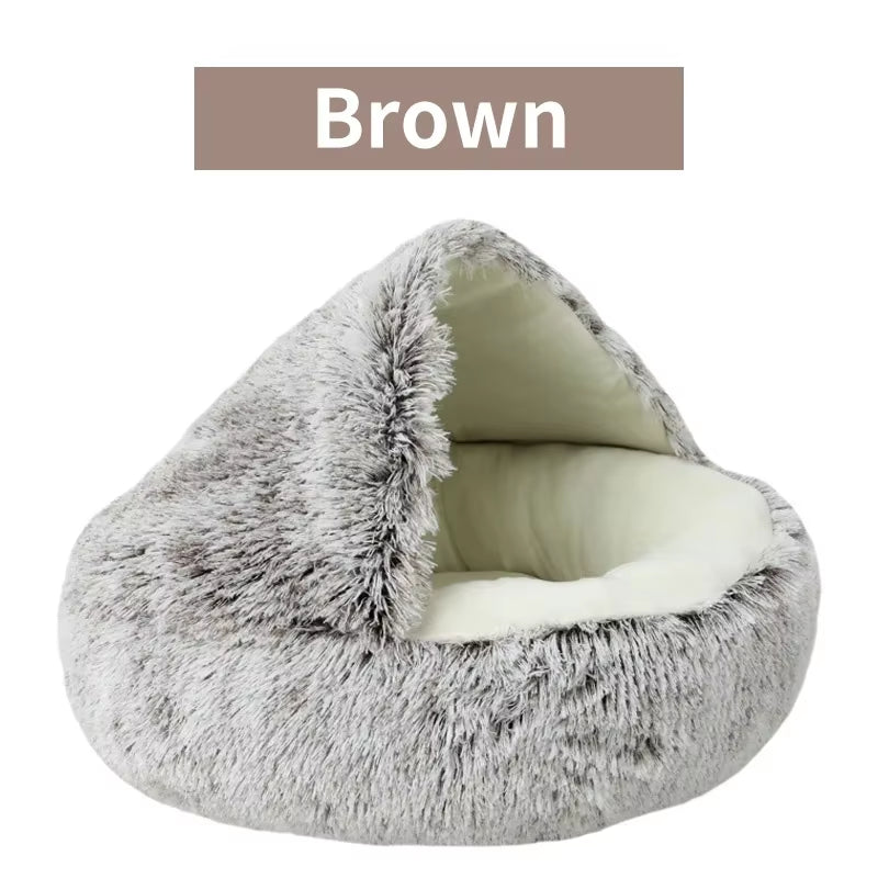 Cama refugio mullida para gatos — 40, 50 o 60 cm