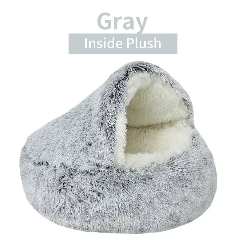 Cama refugio mullida para gatos — 40, 50 o 60 cm