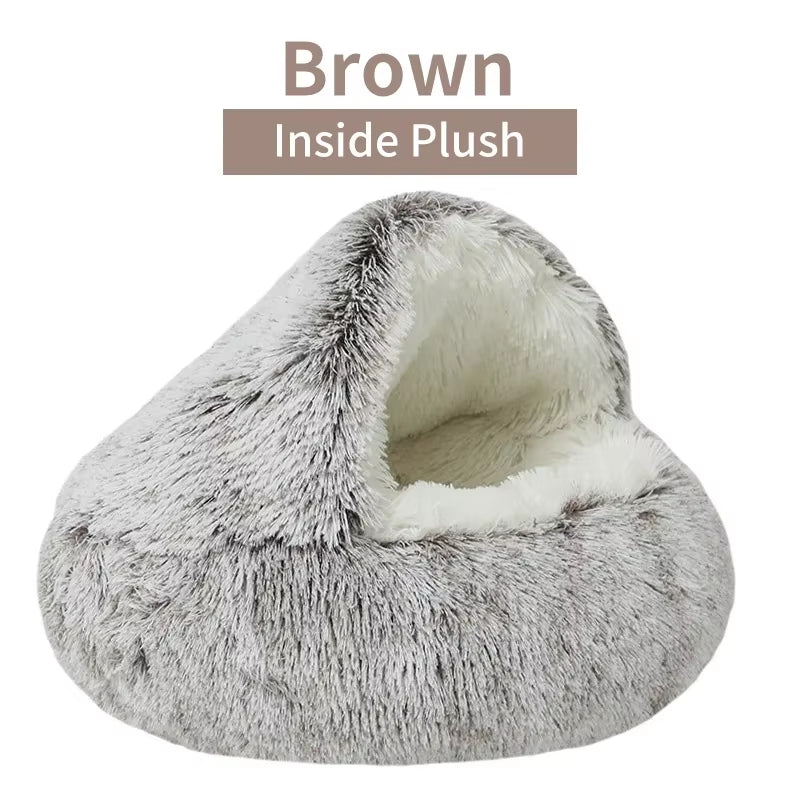 Cama refugio mullida para gatos — 40, 50 o 60 cm