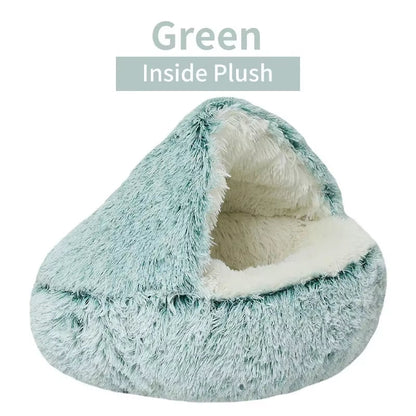 Cama refugio mullida para gatos — 40, 50 o 60 cm