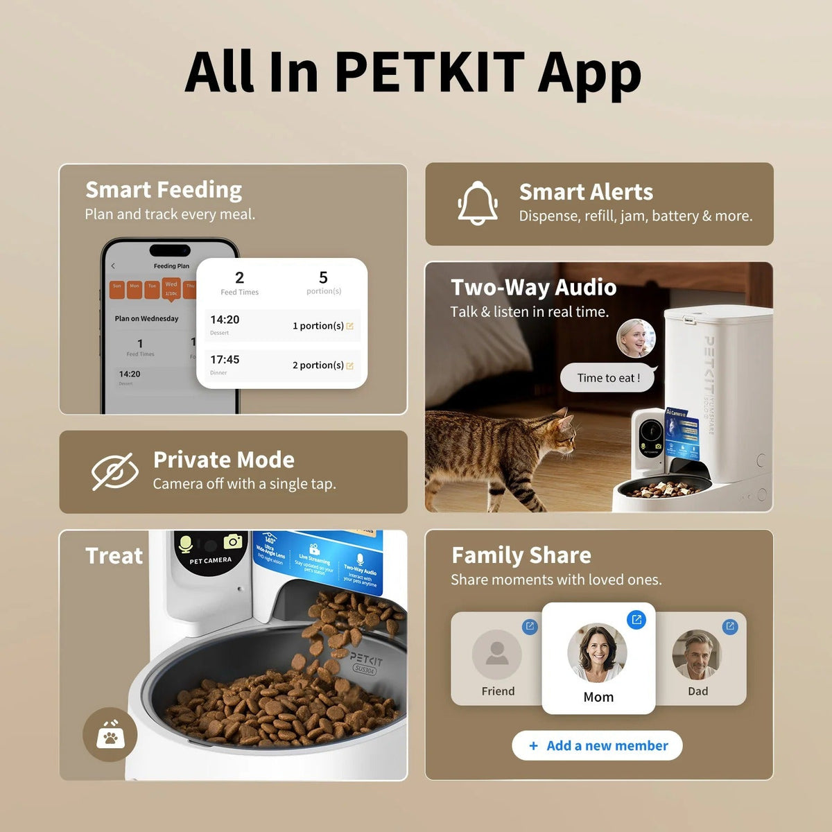 Comedero automático PETKIT YumShare Solo 2 — 3 L